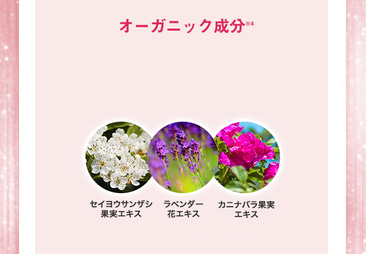 オーガニック成分※4