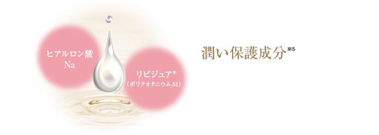ヒアルロン酸Na リピジュア（ポリクオタニウム-51）潤い保護成分