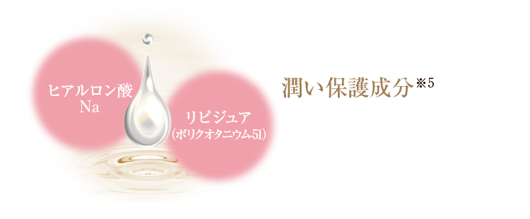 ヒアルロン酸Na リピジュア（ポリクオタニウム-51）潤い保護成分