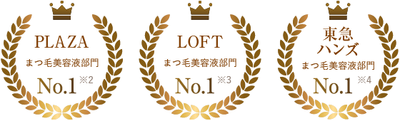 PLAZA LOFT 東急ハンズ まつ毛美容液部門 No.1