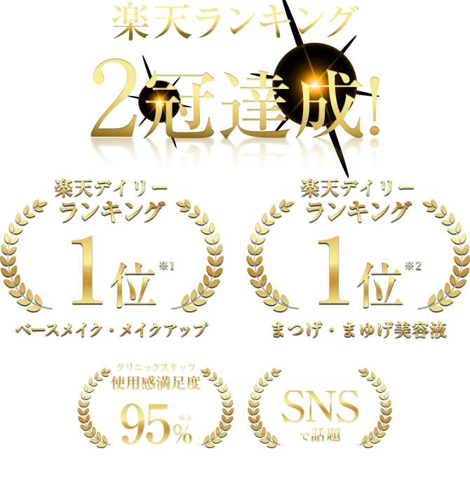 楽天ランキング 2冠達成